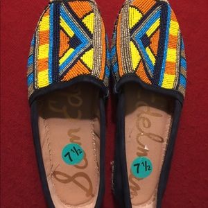 San Edelman beaded espadrilles
